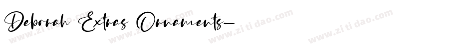 Deborah Extras Ornaments字体转换